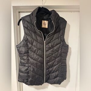 Women's Black Quilted Vest